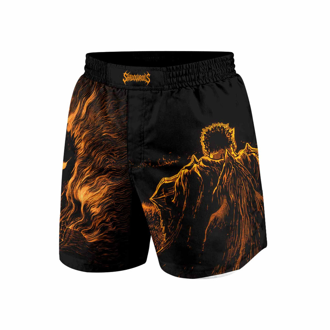 Beast of Darkness Berserk Grappling Shorts - front and back view