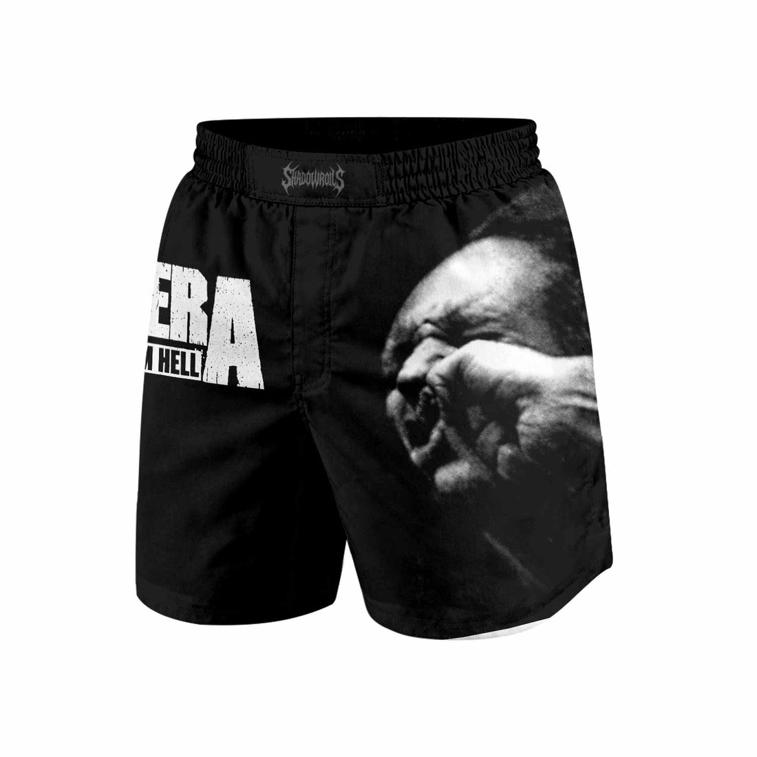 Pantera Stronger Than All Grappling Shorts - front and back view