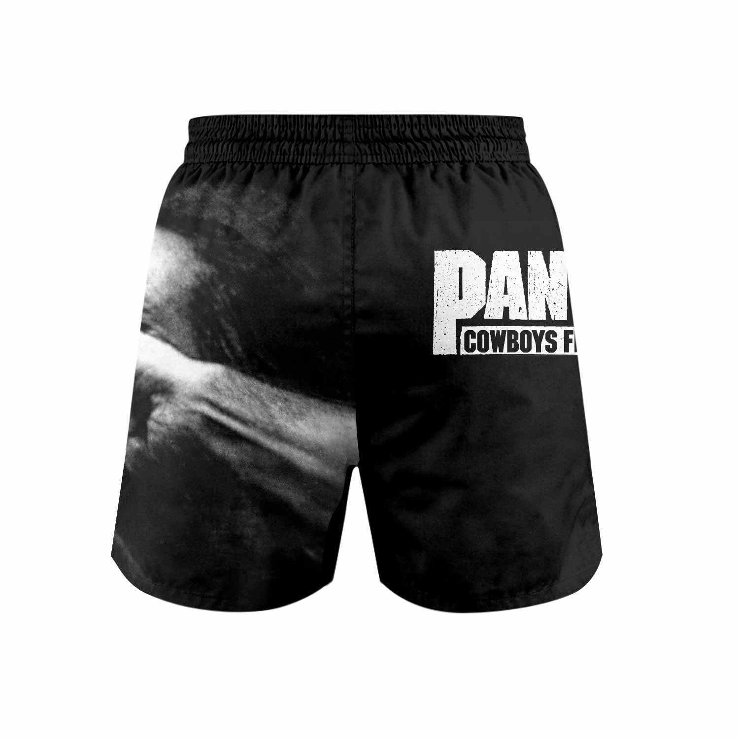 Pantera Stronger Than All Grappling Shorts - back view mockup