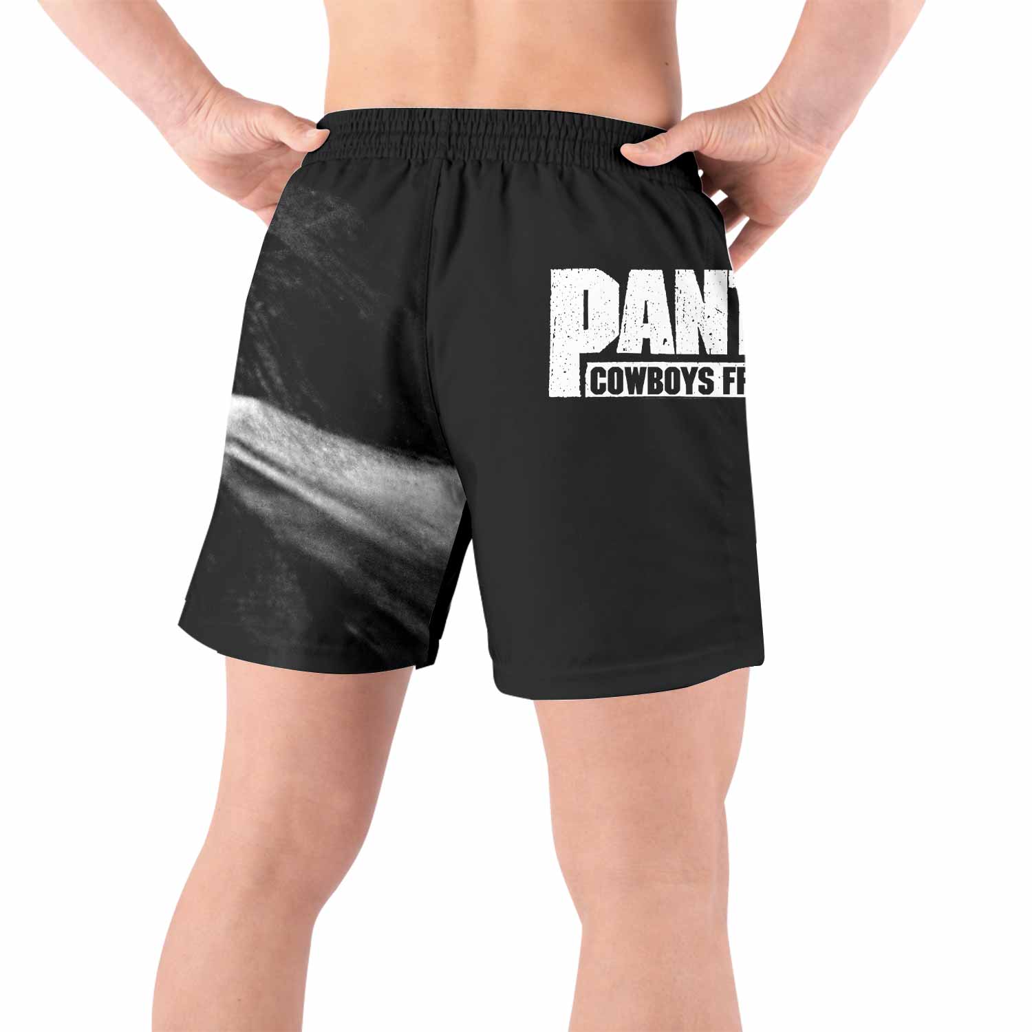 Pantera Stronger Than All Grappling Shorts - back view lifestyle