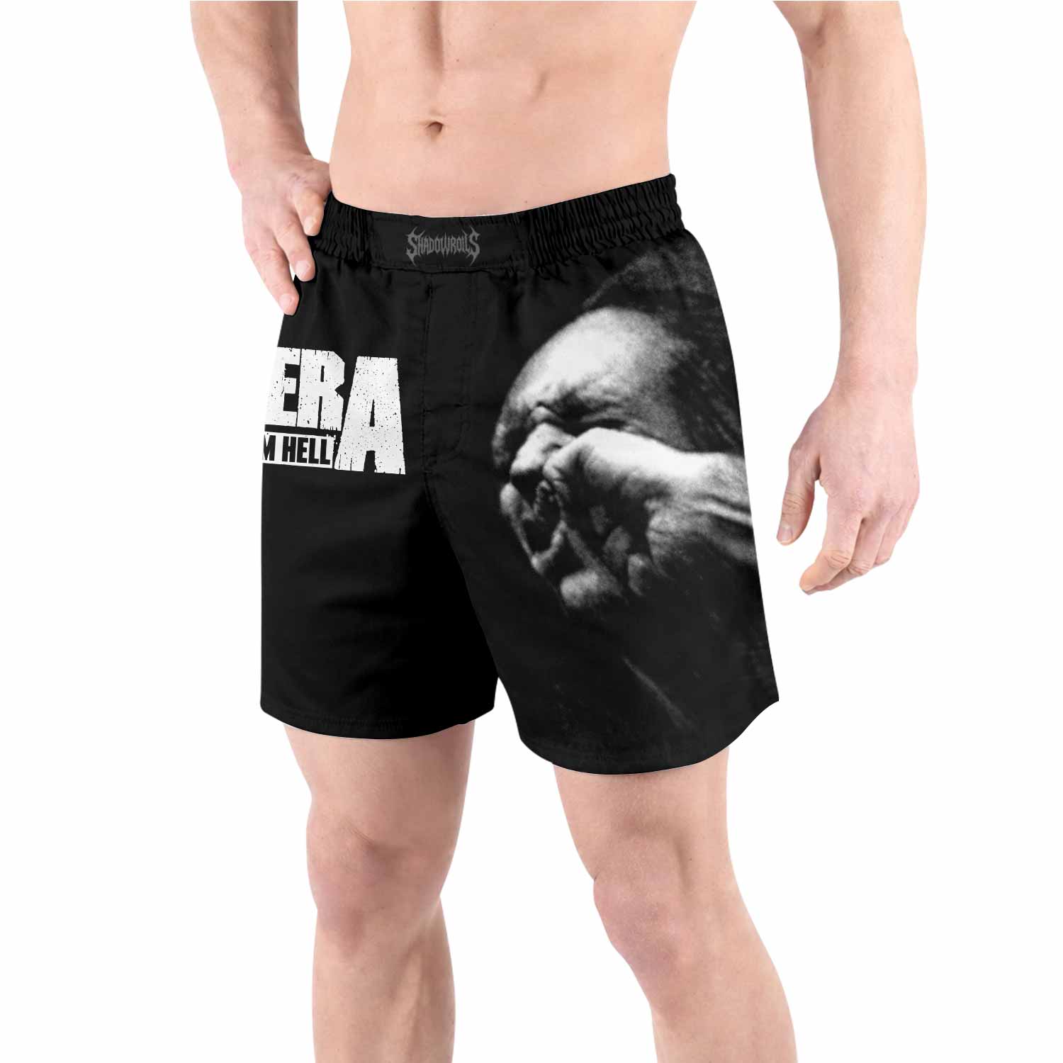 Pantera Stronger Than All Grappling Shorts - front view lifestyle