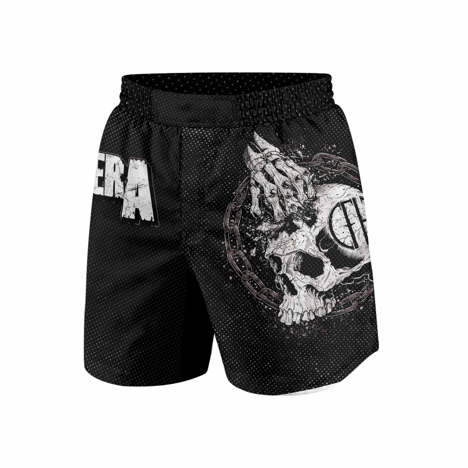Pantera Walk Skull Grappling Shorts - front view mockup