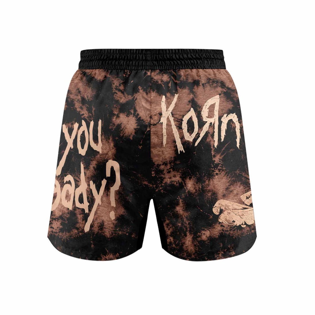 Korn Are You Ready Grappling Shorts - front and back view