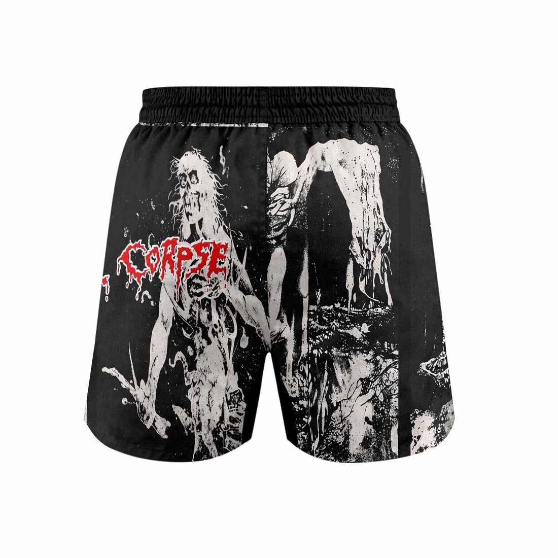 Cannibal Corpse Horror Grappling Shorts - front and back view