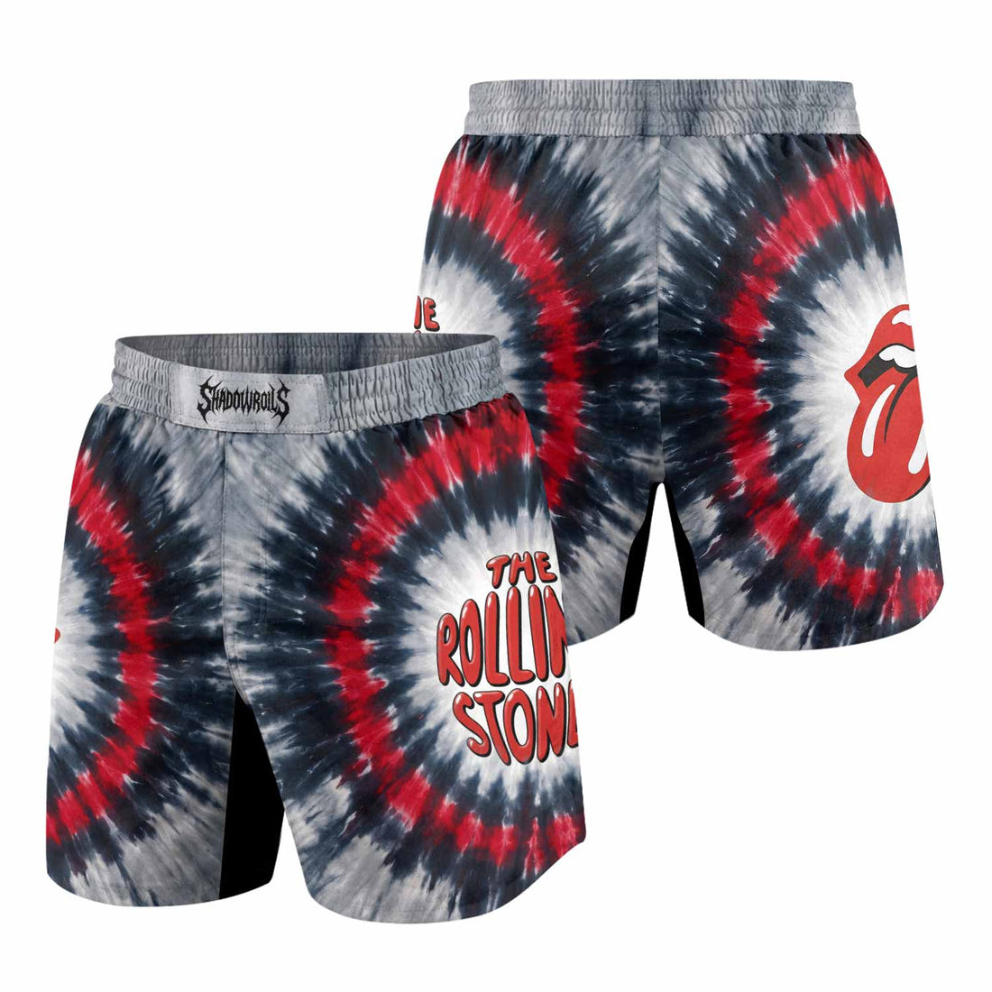 The Rolling Stones Grappling Shorts - front and back view