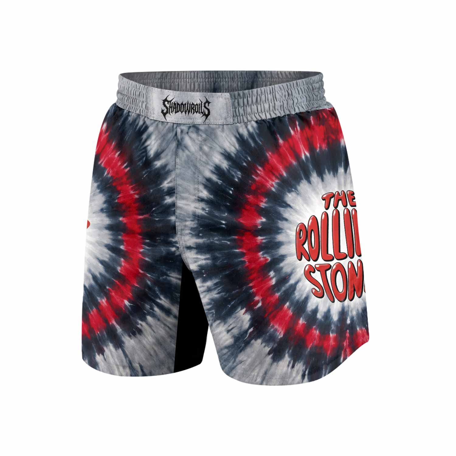 The Rolling Stones Grappling Shorts - back view mockup