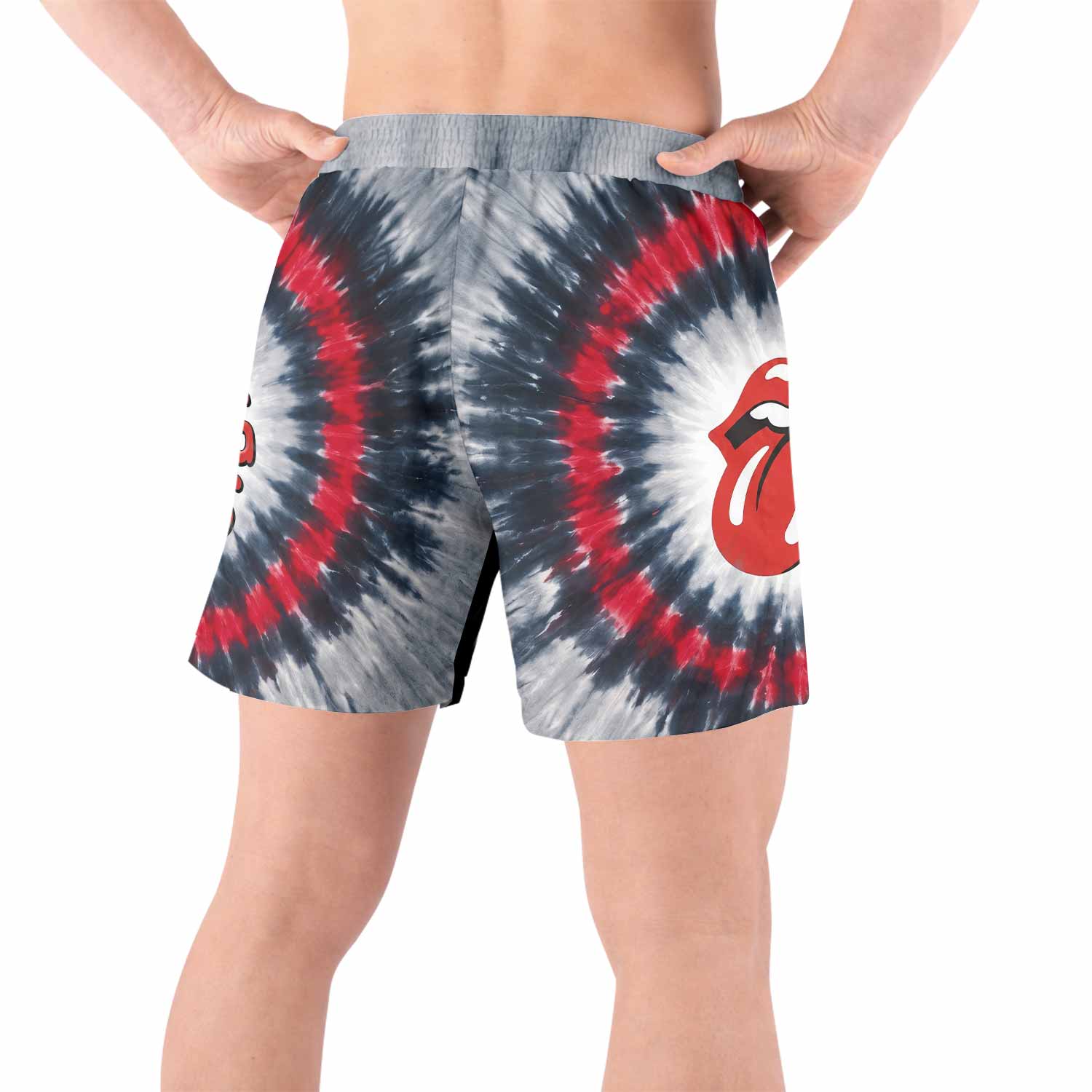 The Rolling Stones Grappling Shorts - back view lifestyle