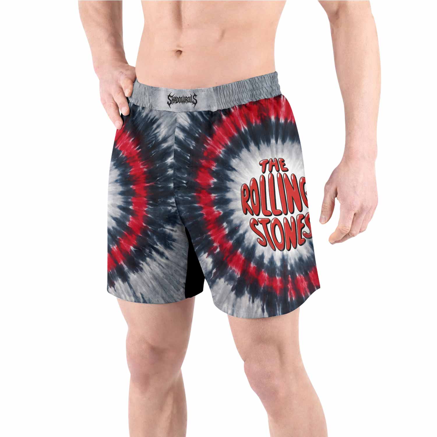 The Rolling Stones Grappling Shorts - front view lifestyle