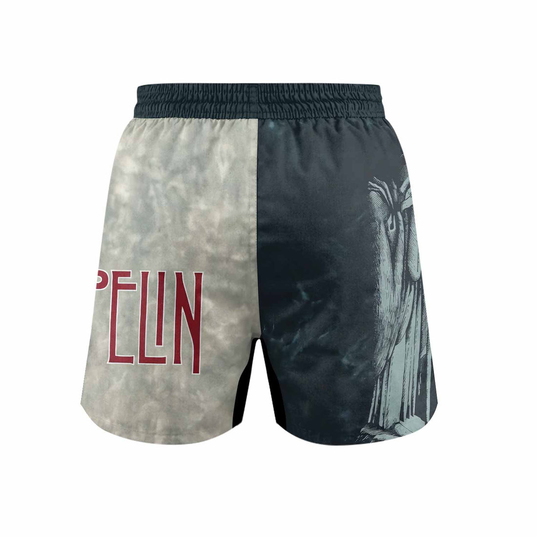 Led Zeppelin The Hermit Grappling Shorts - front and back view