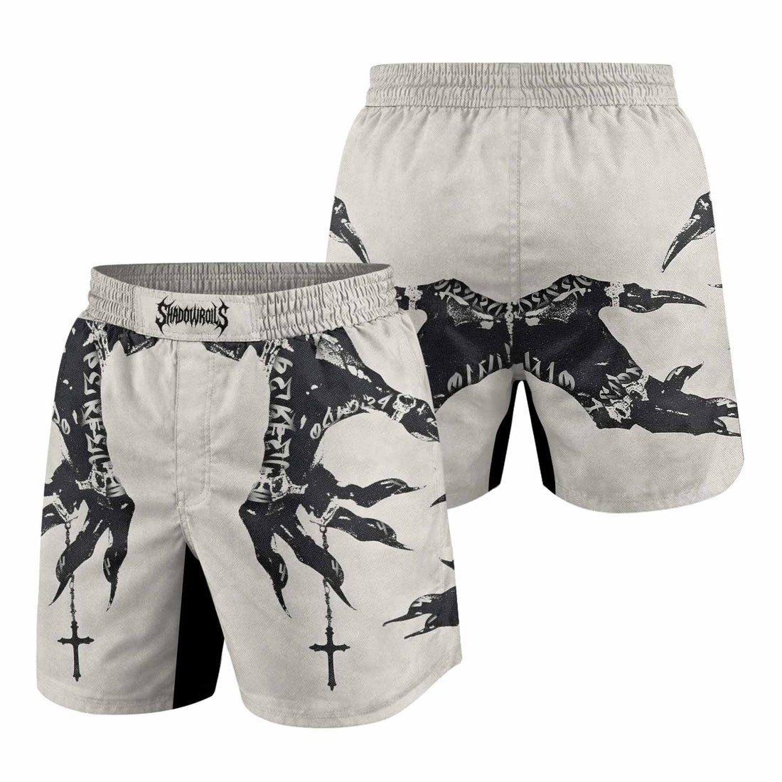 Monster Claw with Cross Grappling Shorts - front and back view