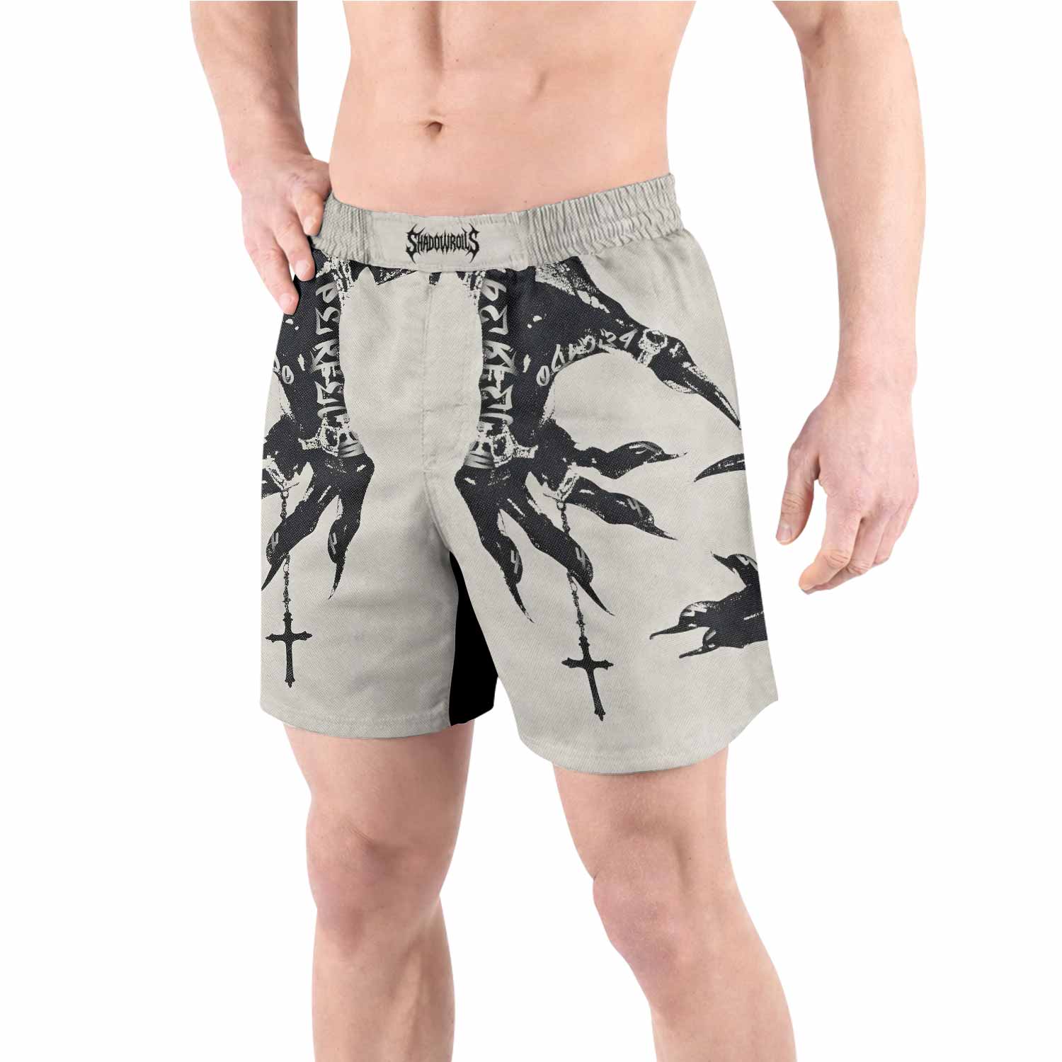 Monster Claw with Cross Grappling Shorts - front view lifestyle