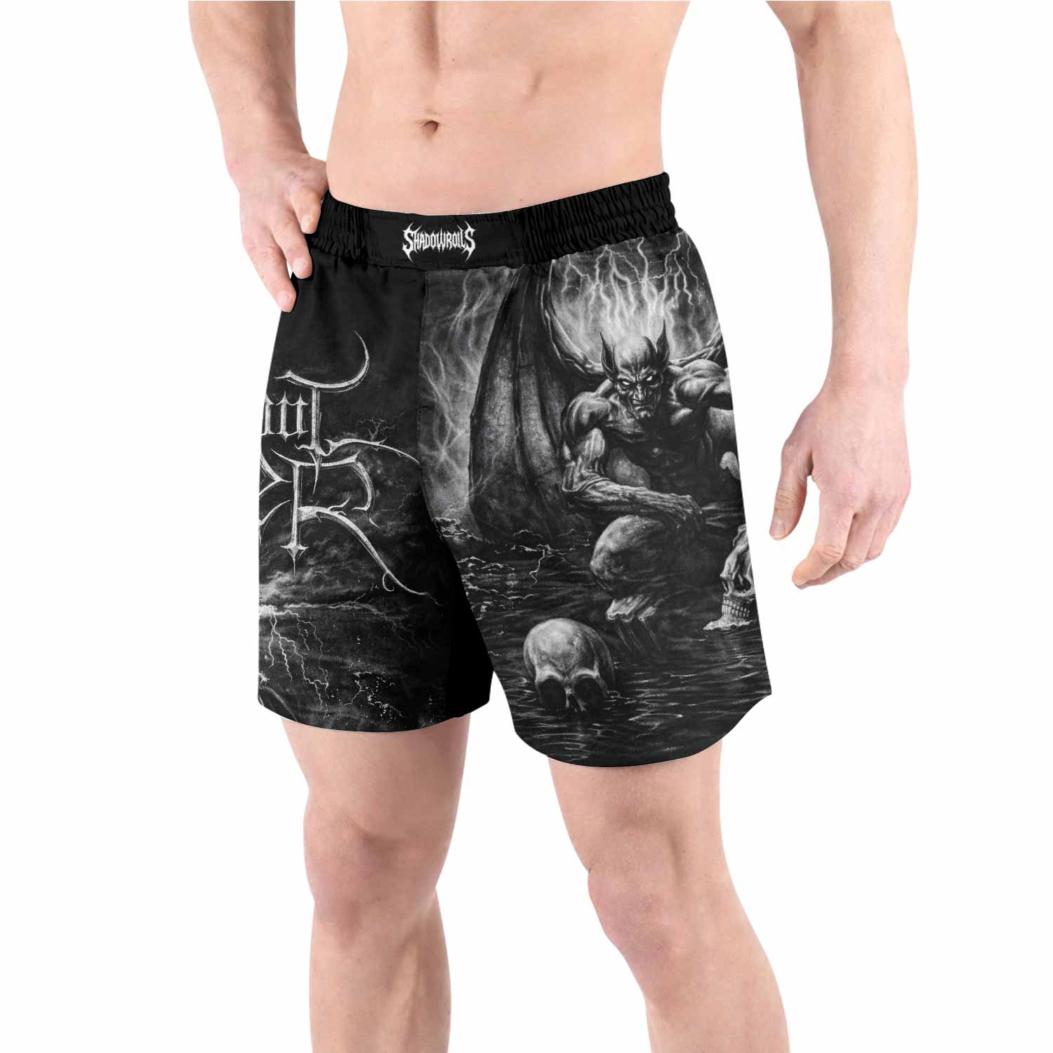 Jean Paul Gaultier Satan Grappling Shorts - front view lifestyle