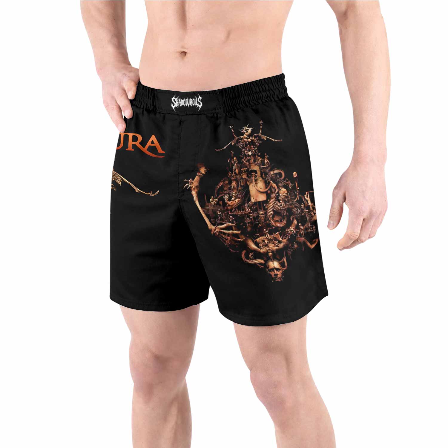 Sepultura A-Lex Grappling Shorts - front view lifestyle