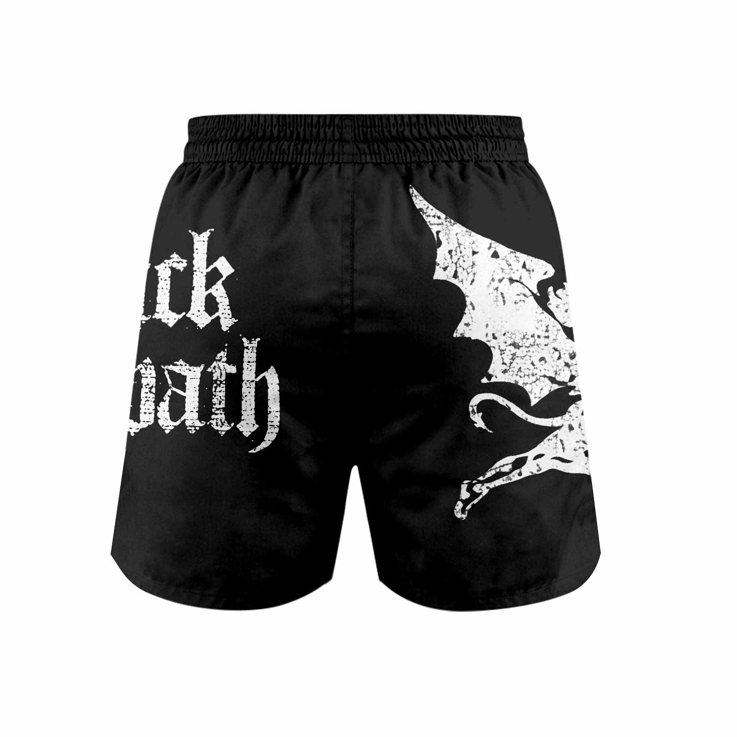 Black Sabbath Sabbath Bloody Sabbath Grappling Shorts - back view mockup