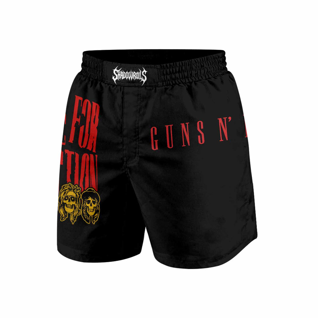 Guns N' Roses Appetite for Destruction Grappling Shorts - front and back view