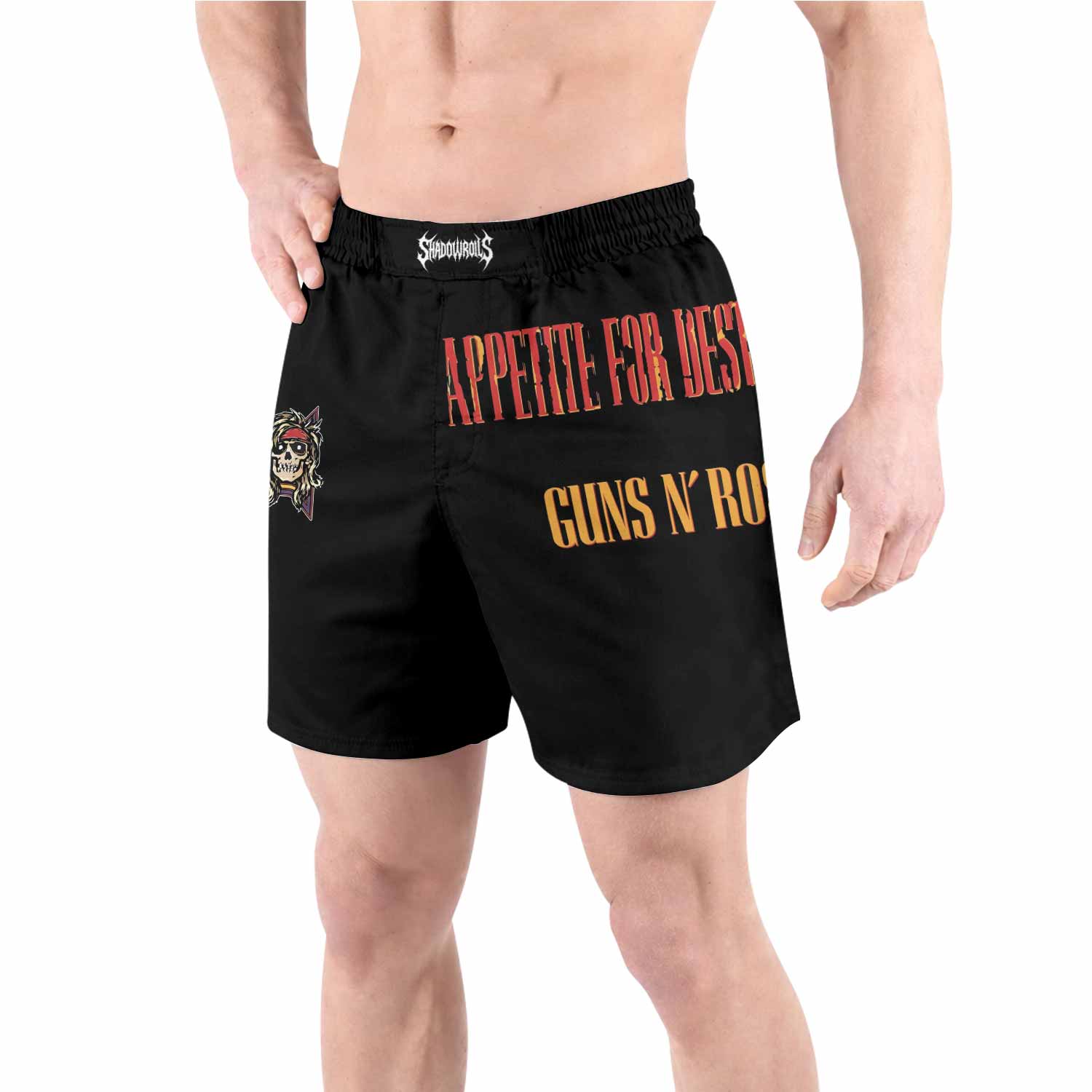 Appetite for Destruction Guns N' Roses Grappling Shorts - front view lifestyle