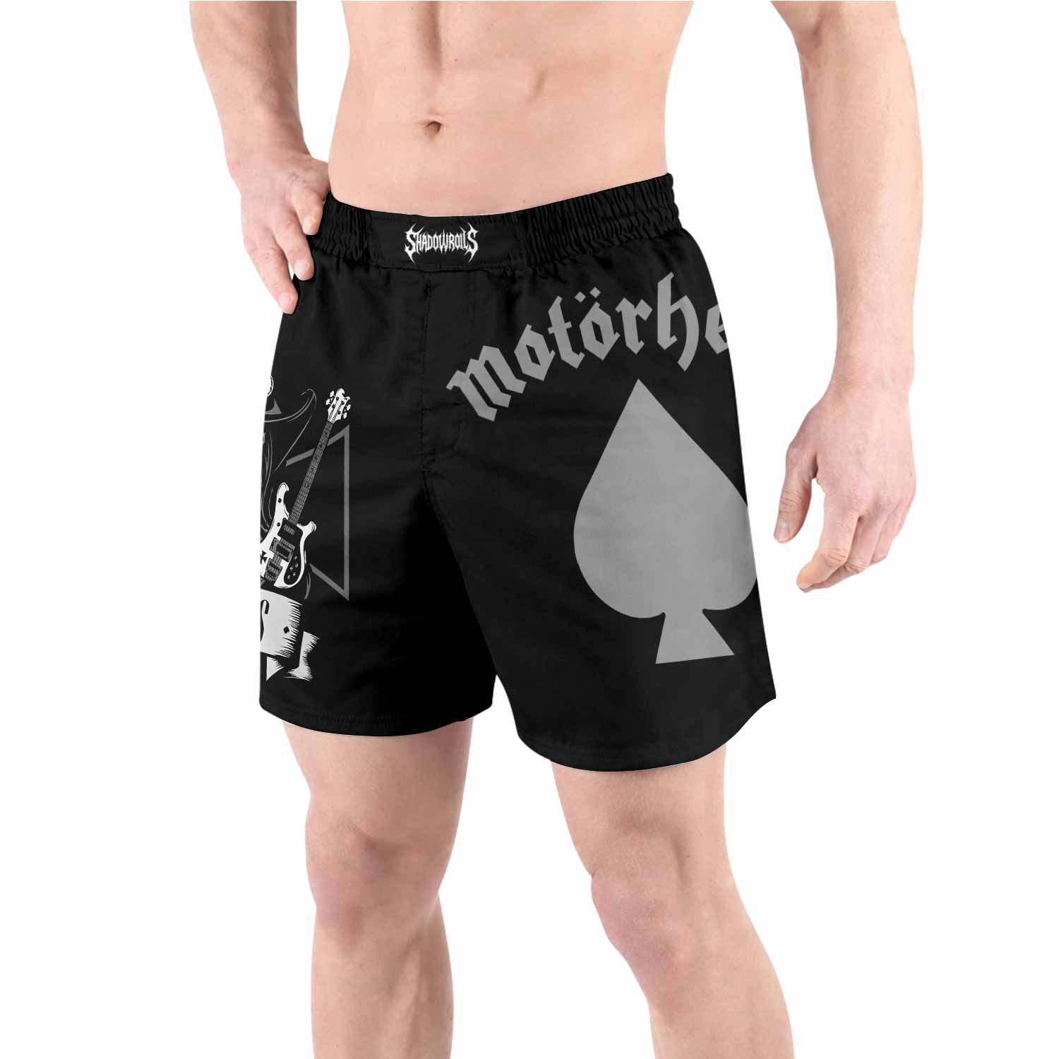 Motörhead Ace of Spades Grappling Shorts - front view lifestyle