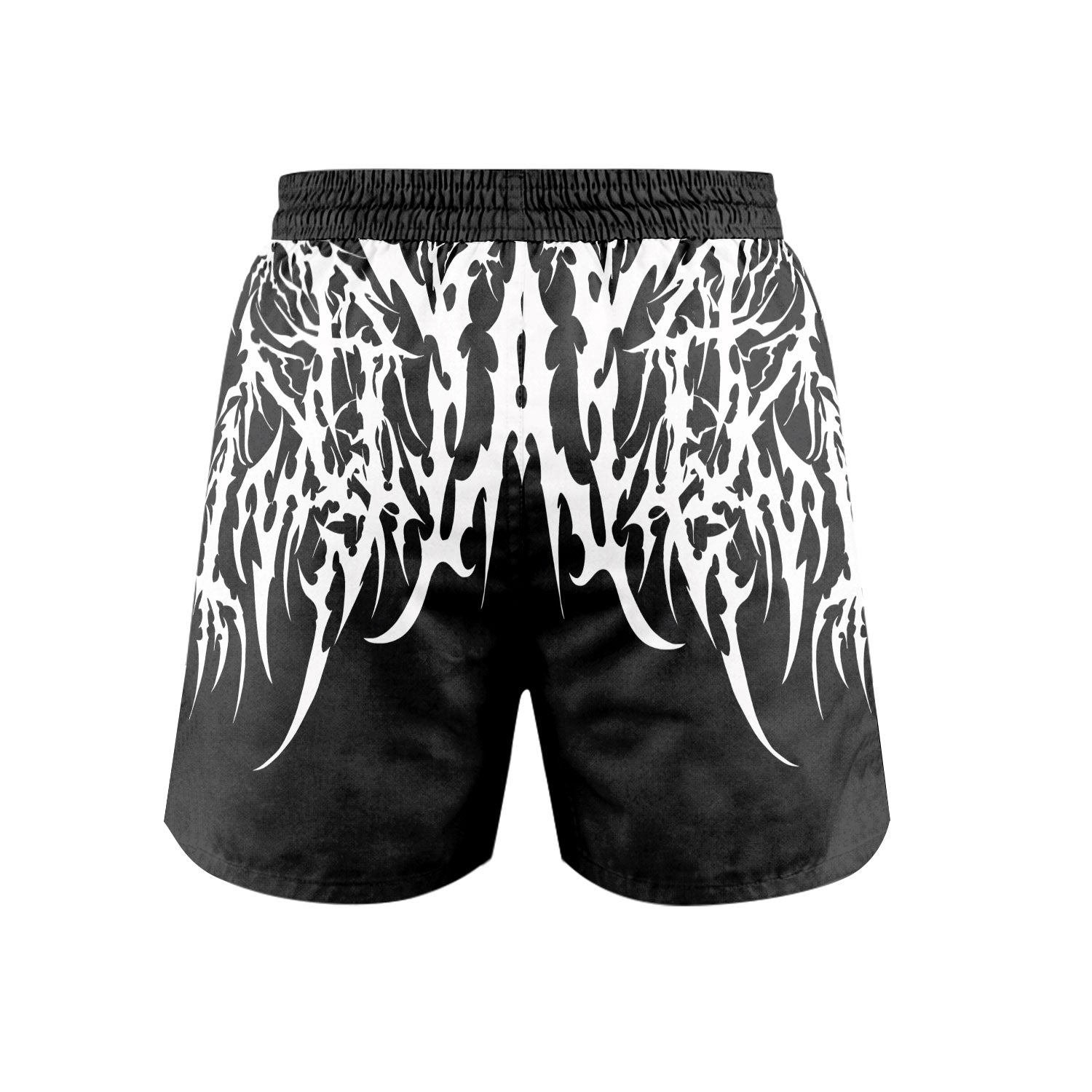Spine of the Abyss Grappling Shorts - back view mockup