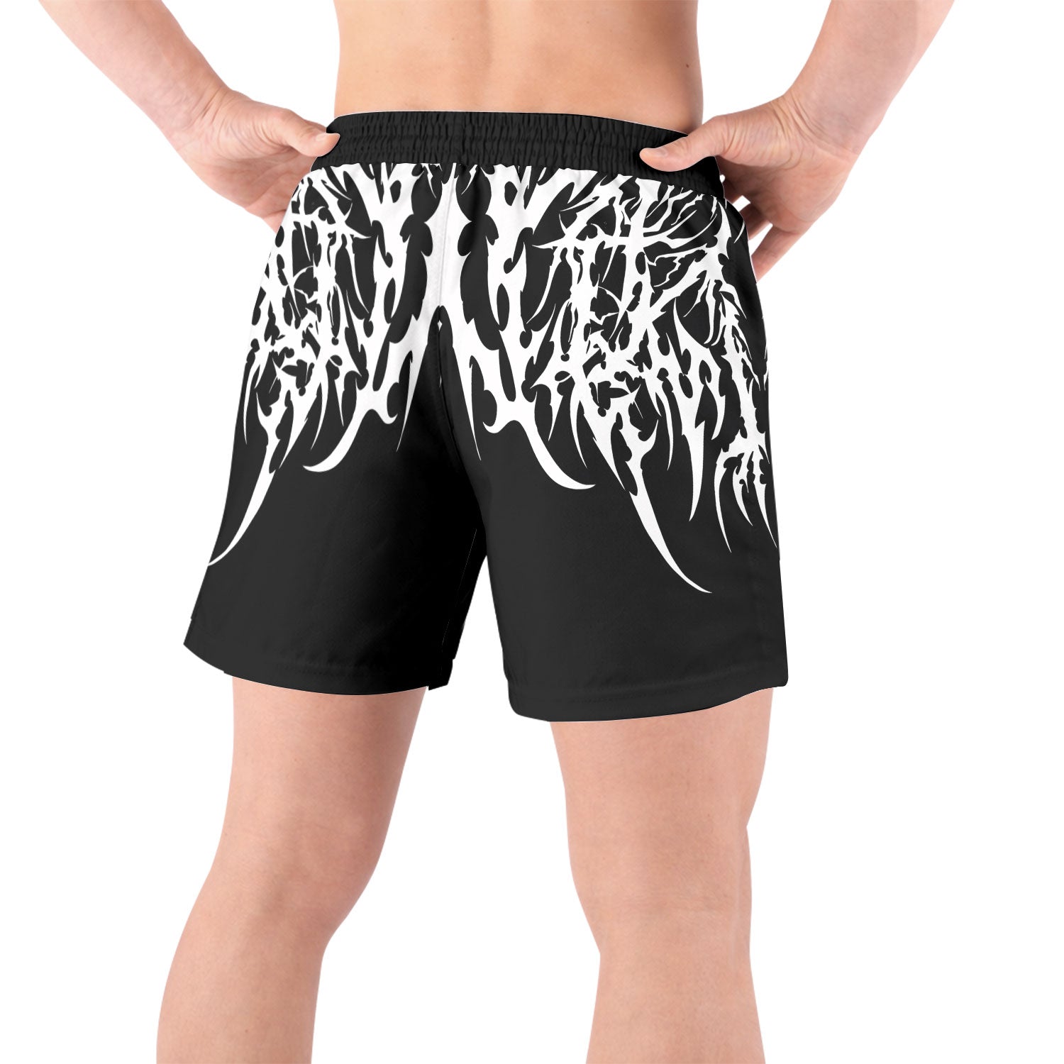Spine of the Abyss Grappling Shorts - back view lifestyle