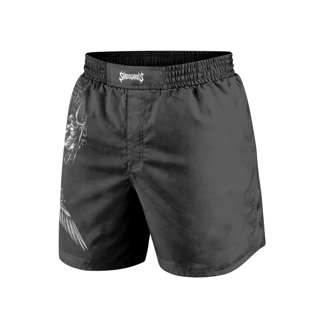Fall of Icarus Grappling Shorts - front and back view
