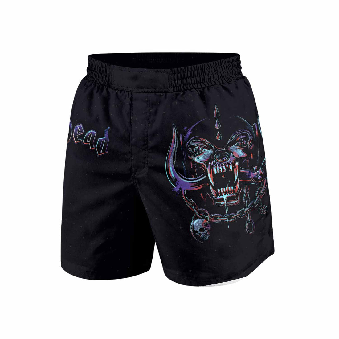 Motörhead England 1978 Grappling Shorts - front and back view