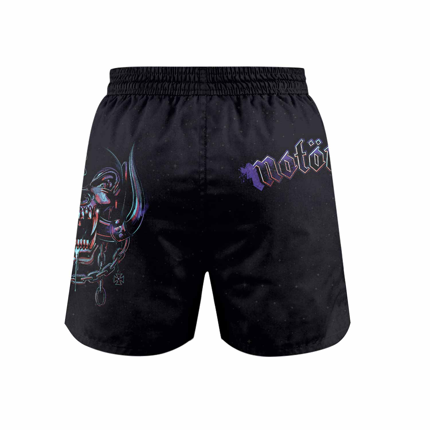 Motörhead England 1978 Grappling Shorts - back view mockup