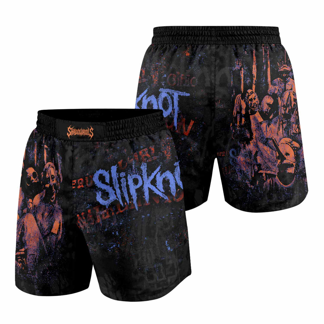 Slipknot Welcome To 1999 Grappling Shorts - front and back view