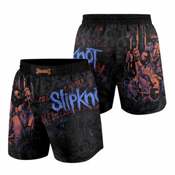 Slipknot Welcome To 1999 Grappling Shorts - front and back view