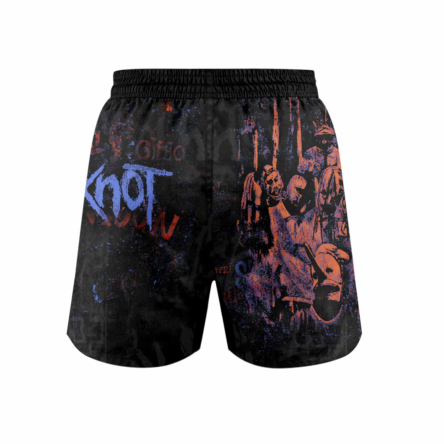 Slipknot Welcome To 1999 Grappling Shorts - back view mockup
