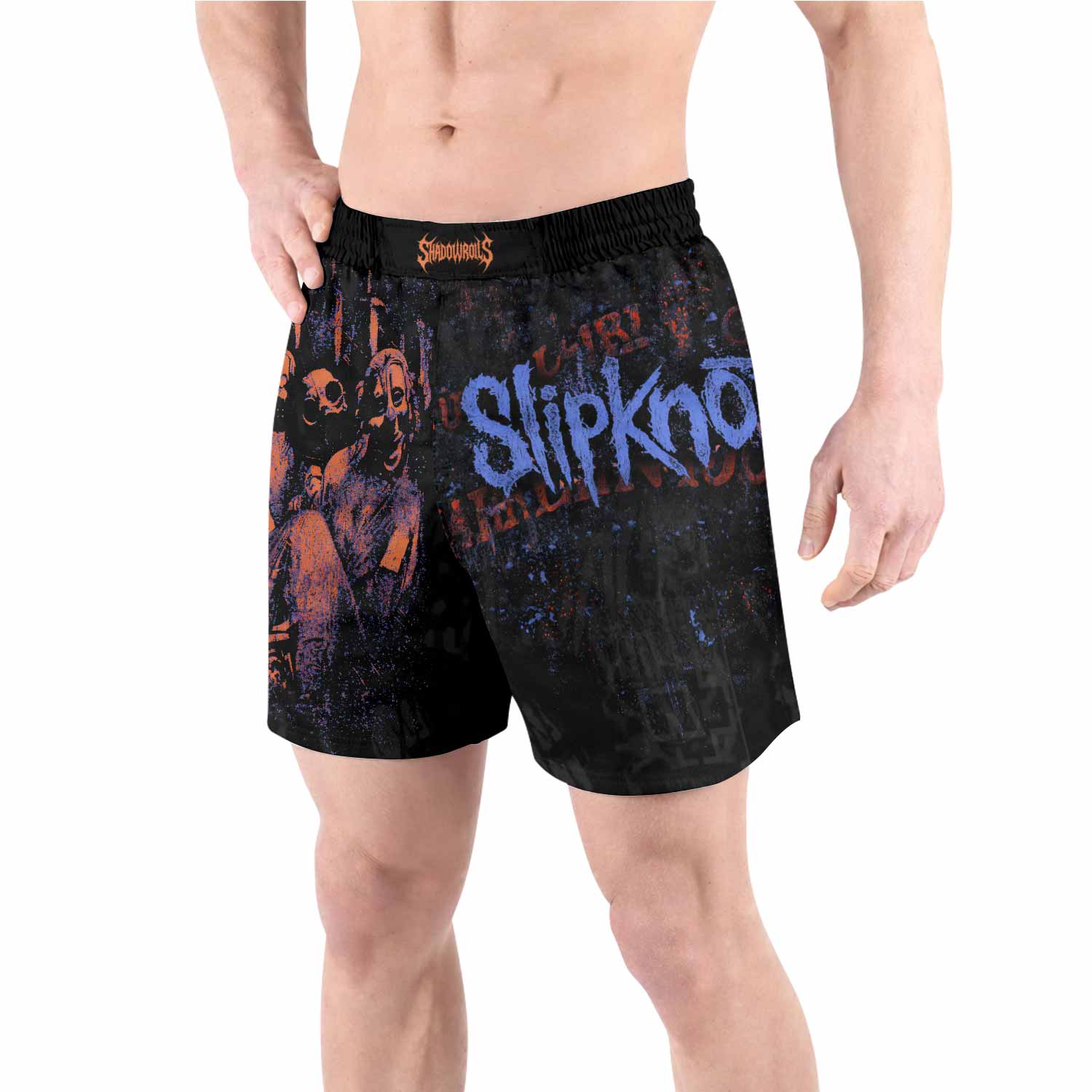 Slipknot Welcome To 1999 Grappling Shorts - front view lifestyle