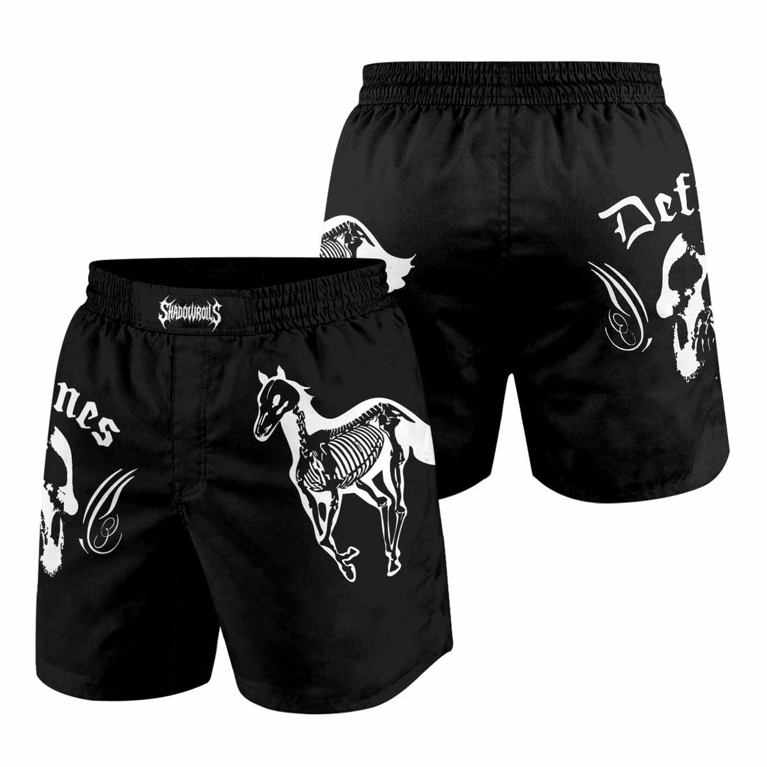 Deftones Sacramento Grappling Shorts - front and back view