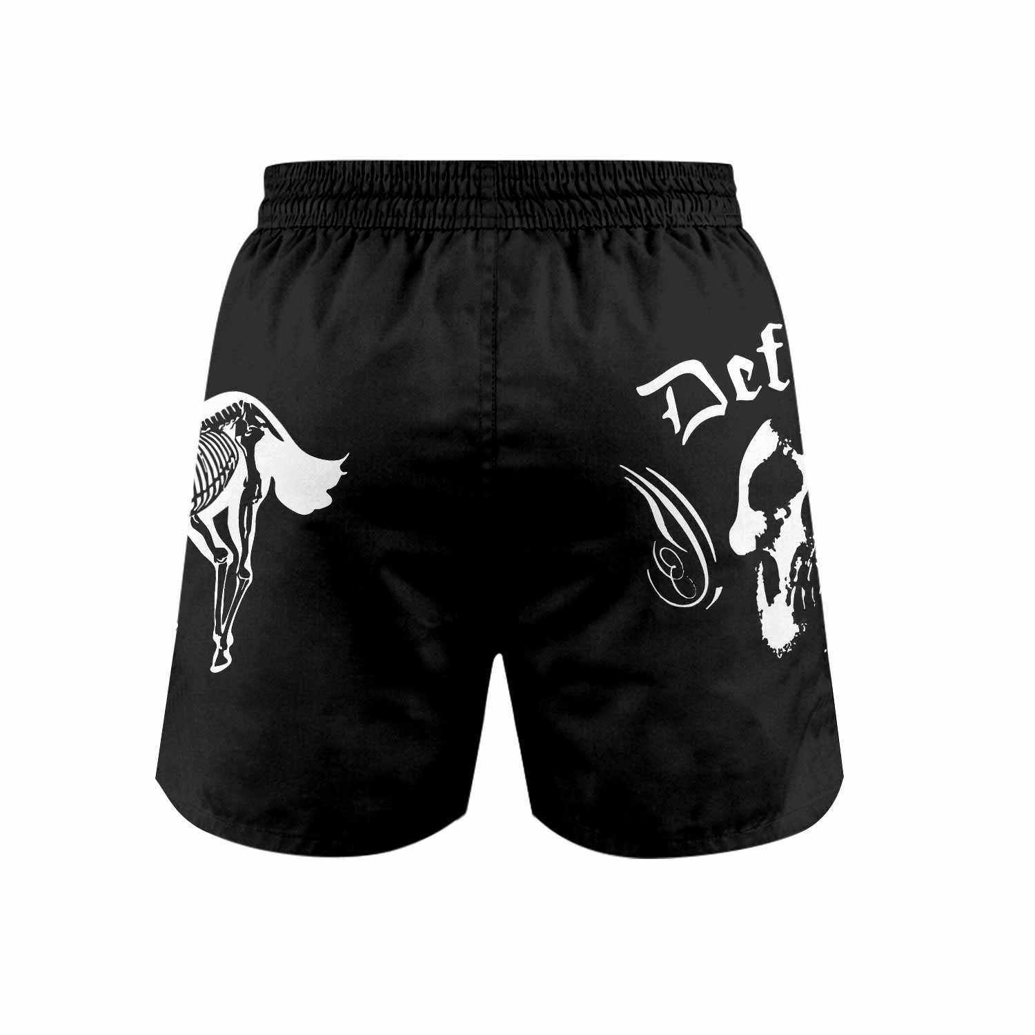 Deftones Sacramento Grappling Shorts - back view mockup