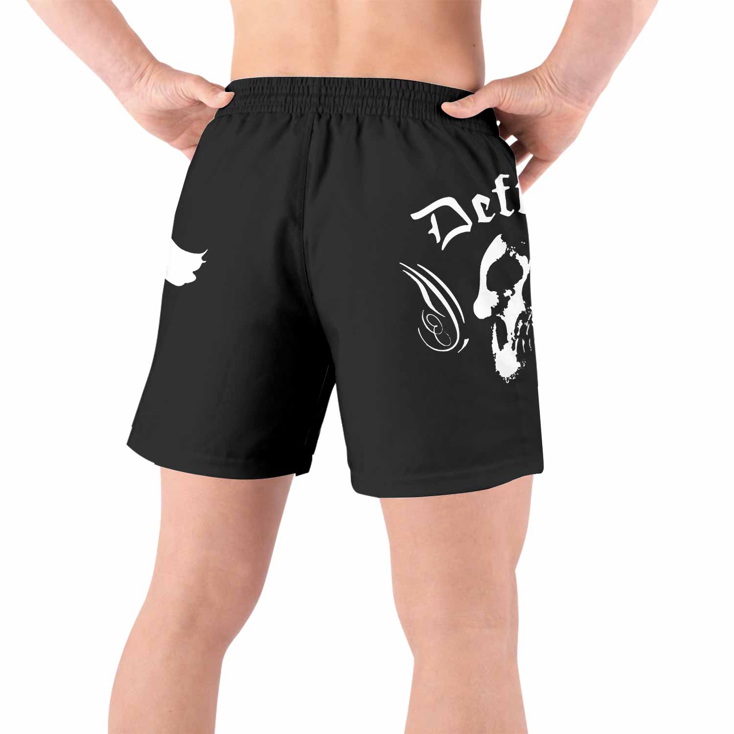 Deftones Sacramento Grappling Shorts - back view lifestyle