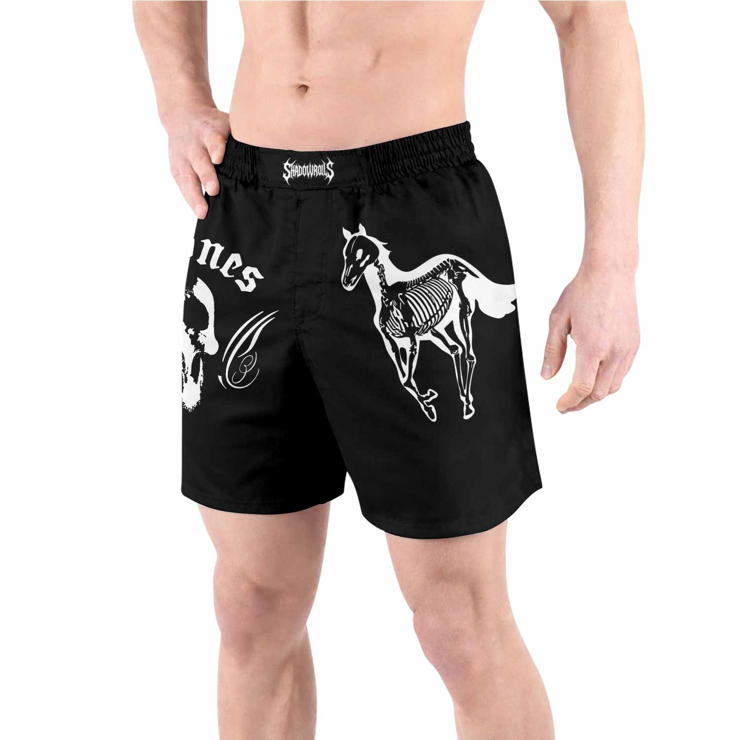 Deftones Sacramento Grappling Shorts - front view lifestyle