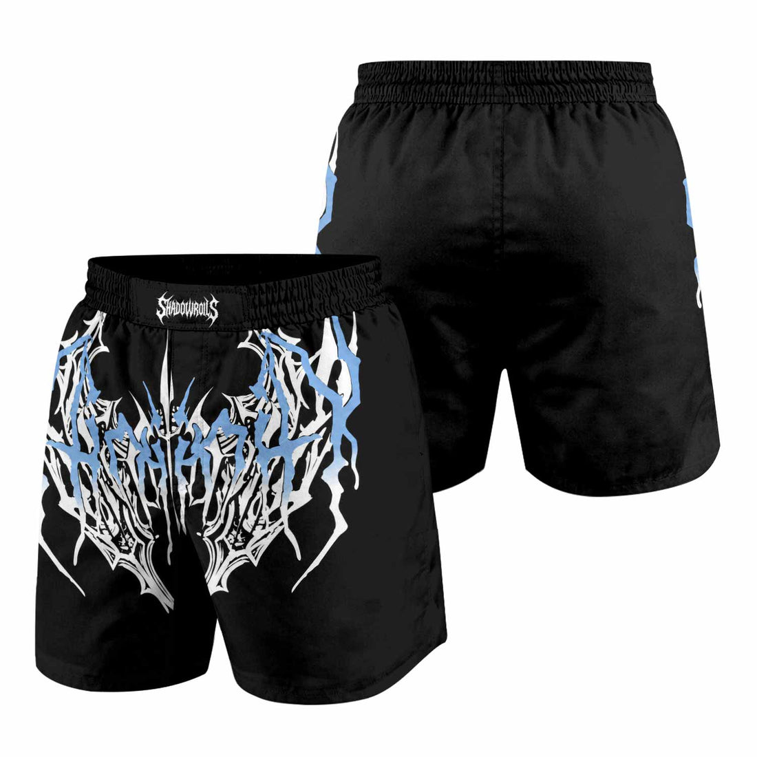 Abyssal Dominion Grappling Shorts - front and back view