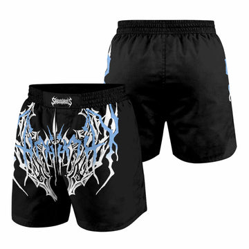 Abyssal Dominion Grappling Shorts - front and back view