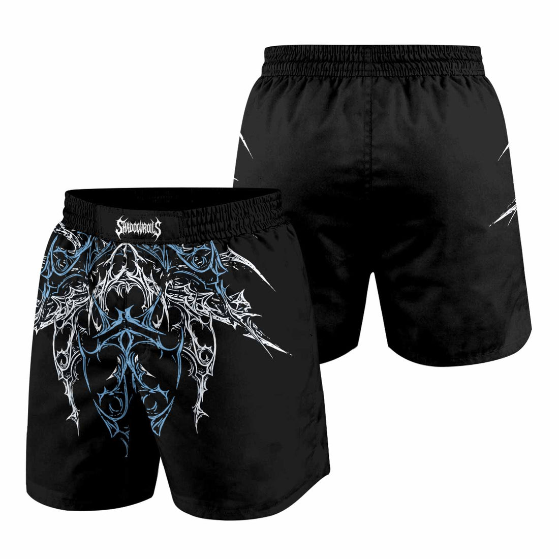 Hellborn Dominion Grappling Shorts - front and back view
