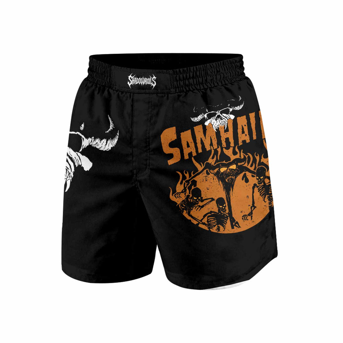 Samhain Horror Punk Grappling Shorts - front and back view