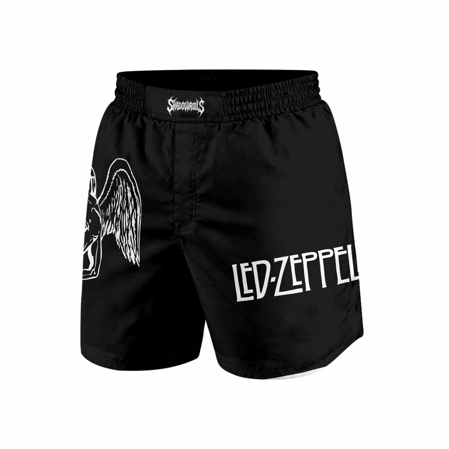 Led Zeppelin North American Tour 1977 Grappling Shorts - front view mockup