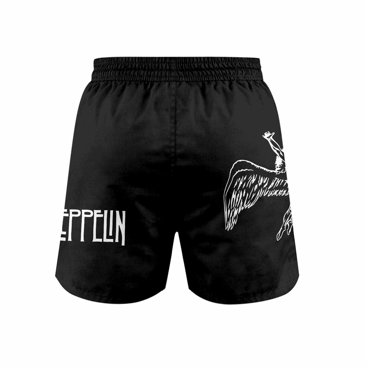 Led Zeppelin North American Tour 1977 Grappling Shorts - back view mockup