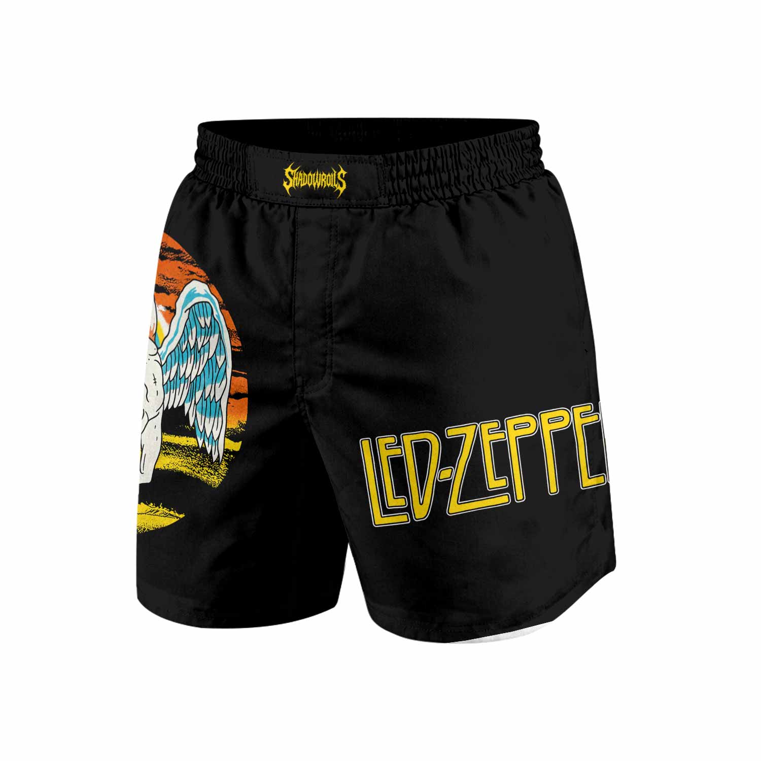 Led Zeppelin North American Tour 1975 Grappling Shorts - front view mockup