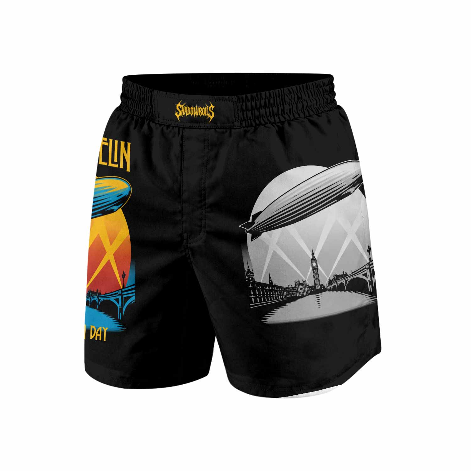 Led Zeppelin Celebration Day Grappling Shorts - front view mockup