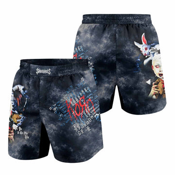 Korn See You On The Other Side Grappling Shorts - front and back view