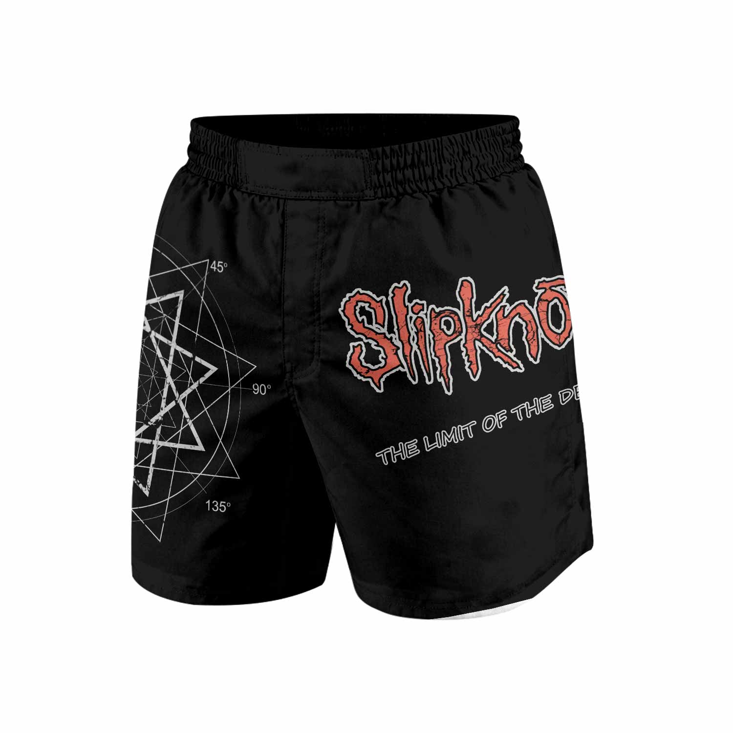 Slipknot The Limits Of The Dead Grappling Shorts - front view mockup