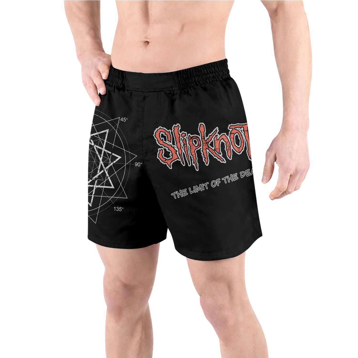 Slipknot The Limits Of The Dead Grappling Shorts - front view lifestyle