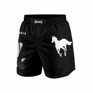 Deftones Around the Fur Grappling Shorts - front and back view