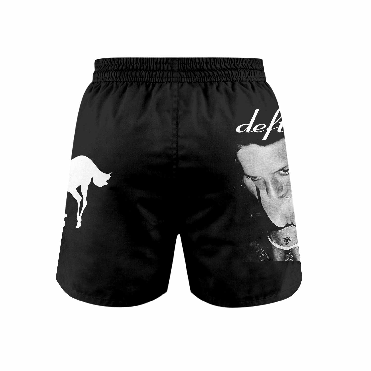 Deftones Around the Fur Grappling Shorts - front view mockup
