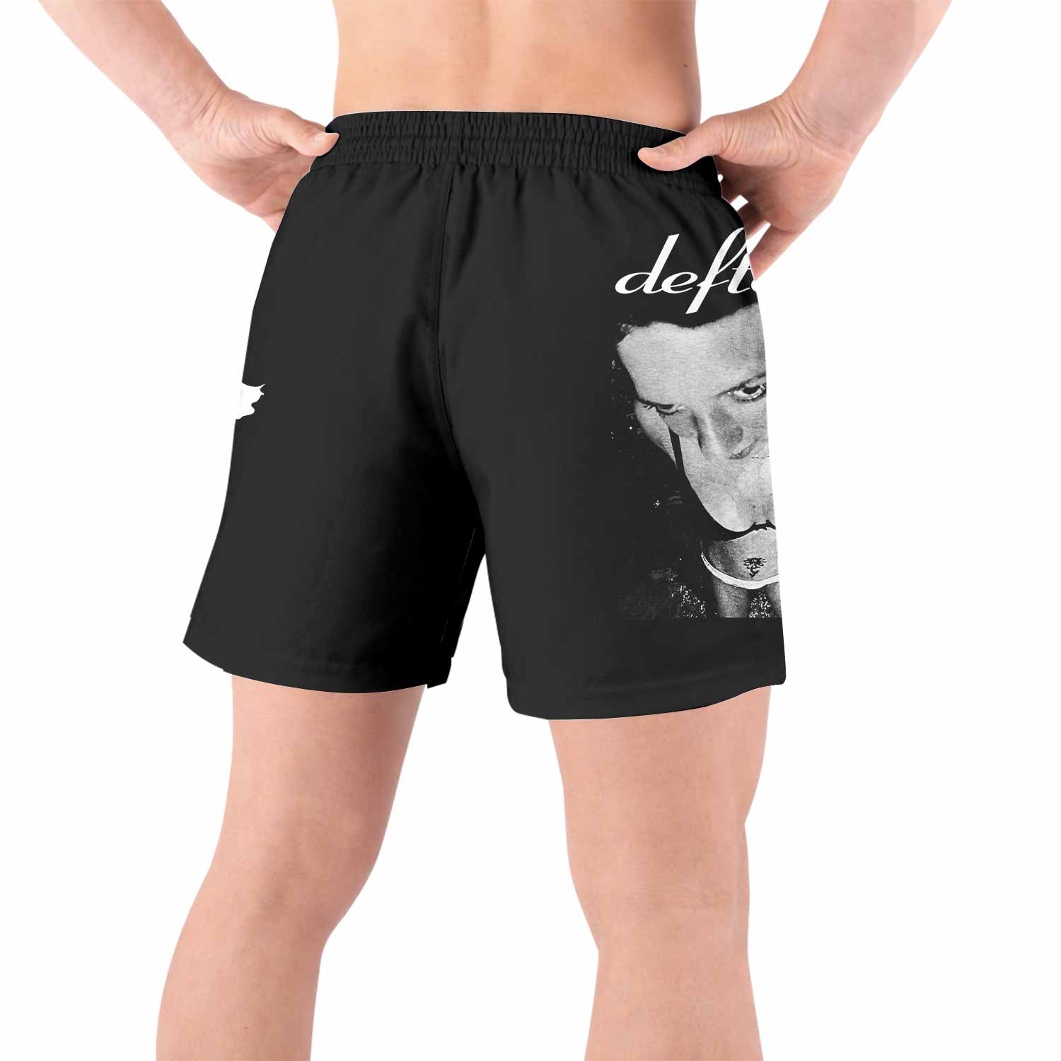 Deftones Around the Fur Grappling Shorts - front view lifestyle