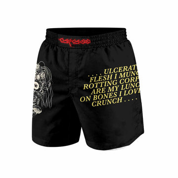 Carcass Symphonies of Sickness Grappling Shorts - front and back view