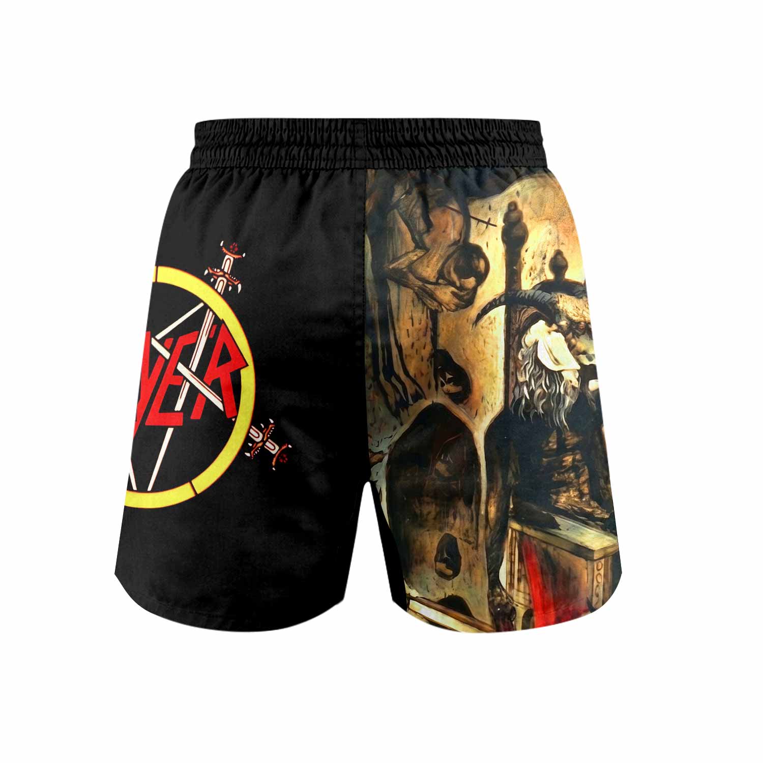 South of Heaven Slayer Grappling Shorts - front view mockup
